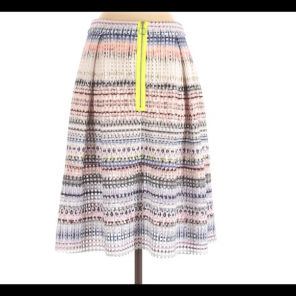 AQUA Perforated Multi Color Skirt Size S - Picture 2 of 6